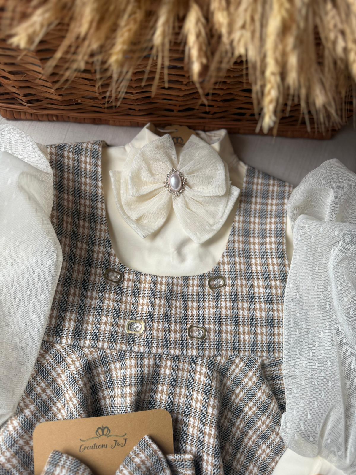 Set Wanda - sarafan + bluza + brosa